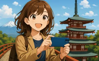 このイラストを縦ではなく横長のサイズでほしい。アスペクト比は4：3