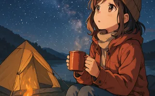 キャンプ女子