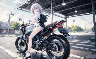 バイクツーリング女子