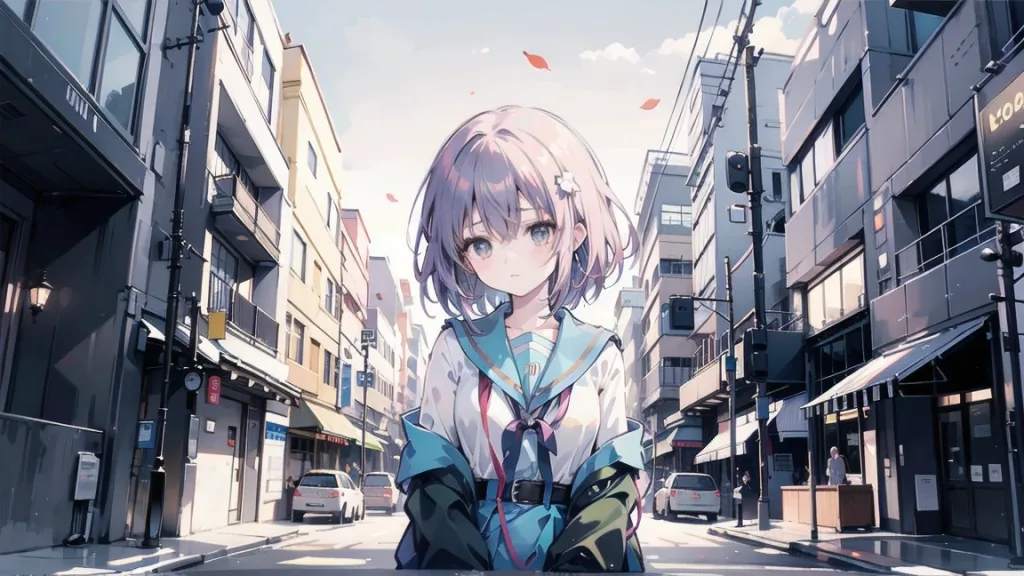 放課後の女子高生2【Image generated with SeaArt】